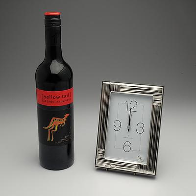 Pierre Cardin clock & red wine I