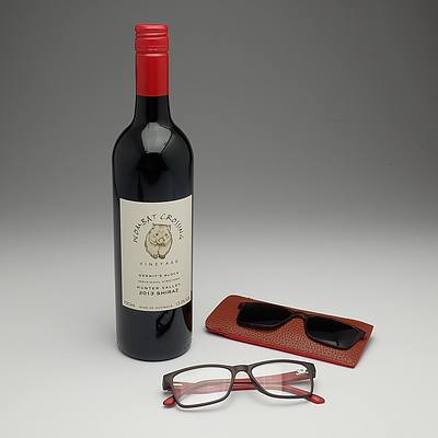 Computer glasses & red wine III