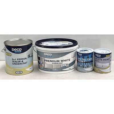 Lot of Un-Opened Deco Style Premium House Paints