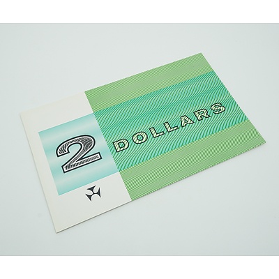 Royal Australian Mint Folder Commemorating the Final Printing of the Two Dollar Banknote
