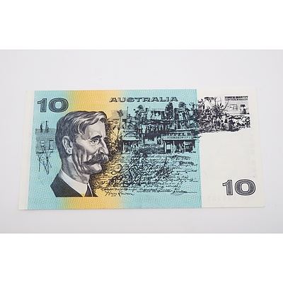 1985 Australian Ten Dollar Banknote - Johnston/Fraser