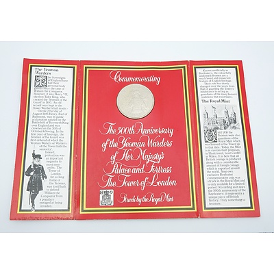1985 Beefeater 500th Anniversary of Yeoman Warders Commemorative Coin Pack