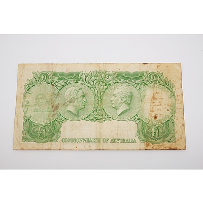 1961 Australian One Pound Banknote - Coombs/Wilson