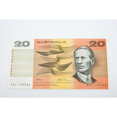 1993 Australian Twenty Dollar Banknote - Uncirculated