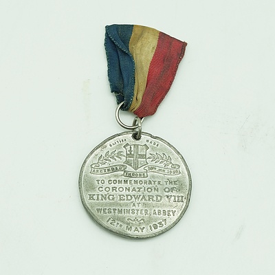 1937 King Edward VIII Coronation Medal - Westminster Abbey