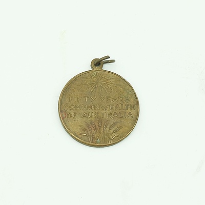 1901 - 1951 Fifty Years Commonwealth of Australia Medallion
