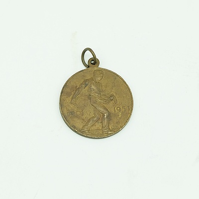 1901 - 1951 Fifty Years Commonwealth of Australia Medallion