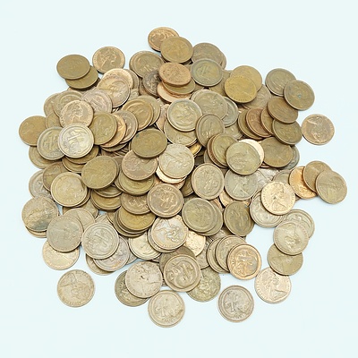 Large Quantity of 1970 - 1979 Australian One Cent Coins