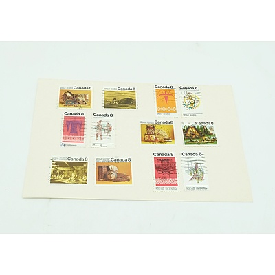Set of 12  - Canada 8 Cent Stamps