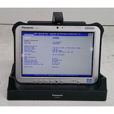Panasonic (FZ-G1ASBJKBA) FZ-G1 ToughPad Core i5 (3437U) 1.90GHz 10.1-Inch Rugged Tablet
