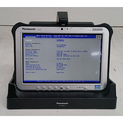 Panasonic (FZ-G1ASBJKBA) FZ-G1 ToughPad Core i5 (3437U) 1.90GHz 10.1-Inch Rugged Tablet