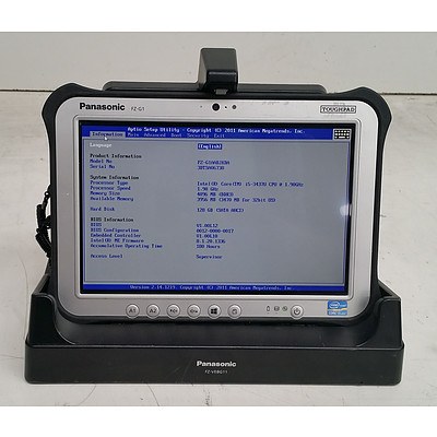 Panasonic (FZ-G1ASBJKBA) FZ-G1 ToughPad Core i5 (3437U) 1.90GHz 10.1-Inch Rugged Tablet