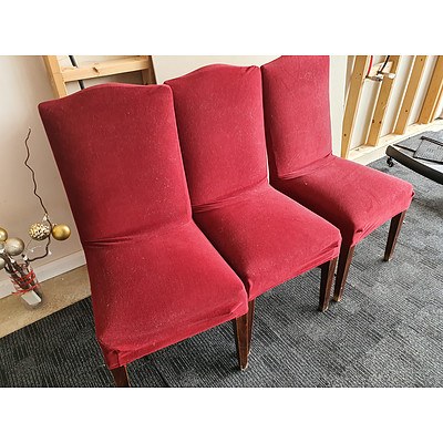 Wai-Wurri Custom Made Suede Chairs - Lot of 3