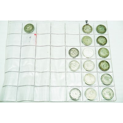 Fifteen Various King George V and King George VI Florins