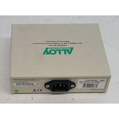 Alloy (POE200SC) POE200 Series 10/100Base-TX to 100Base-FX Converter