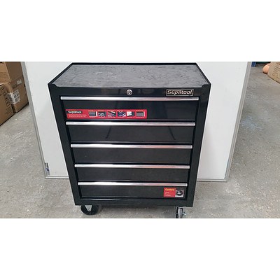 Supertool Five Drawer Mobile Tool Chest