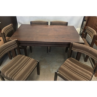 Seven Piece Living Room Foldable Dining Suite