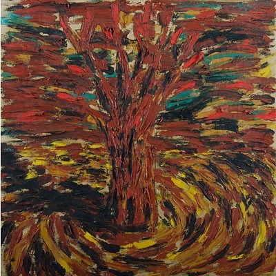Jonathan Throsby (1957-) Tree, 1984, Oil on Canvas