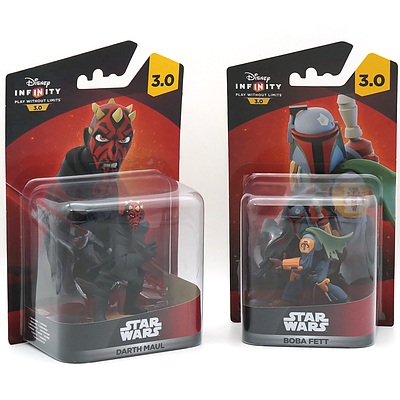 Disney Infinity Star Wars Darth Maul and Bob Fett, New