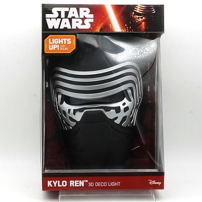 Star Wars Kylo Ren 3D Deco Light, New