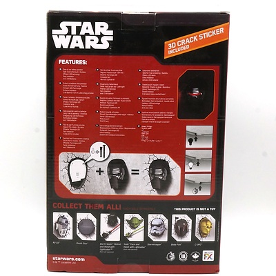 Star Wars Kylo Ren 3D Deco Light, New