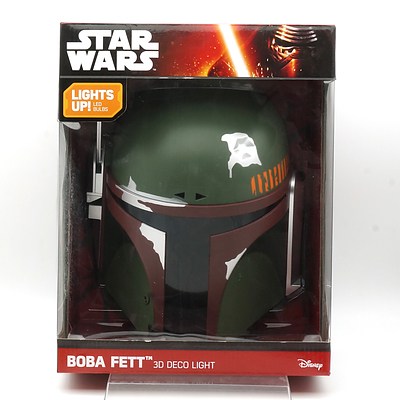 Star Wars Boba Fett 3D Deco Light, New
