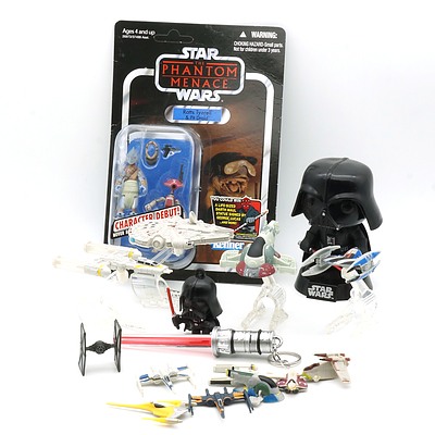 Group of Star Wars Models, Including Hot Wheels, Kenner, Funko and More 
