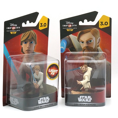 Disney Infinity Star Wars Luke Skywalker and Obi-wan Kenobi, New 
