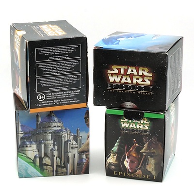 Four 1999 Star Wars Episode I The Phantom Menace Promotional Toys, Including Anakin's Podracer, Yoda's Jedi Destiny, Boss Nass Squirter and Jar Jar Binks Squirter