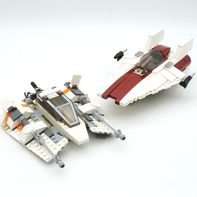 Two Star Wars Lego Ships, Including Snowspeeder 