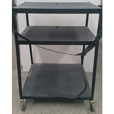 Three Tier Audio Visual Trolley