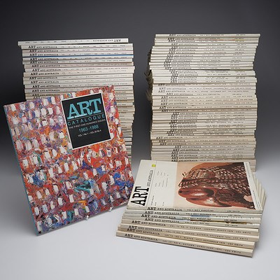 Complete Quarterly Journal Set of 'Art and Australia', Including Art and Australia Catalogue Index1963-1988