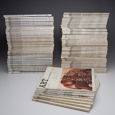 Complete Quarterly Journal Set of 'Art and Australia', Including Art and Australia Catalogue Index1963-1988