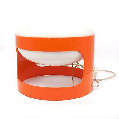 KD27 Orange Table Lamp by Joe Colombo Circa 1960