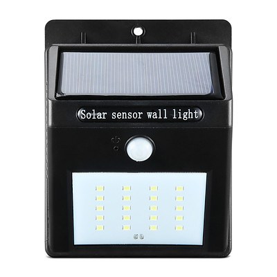 Set of 2 LED Solar Powered Motion Sensor Lights