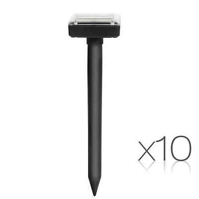 Set of 10 Ultrasonic Solar Powered Snake Repellent