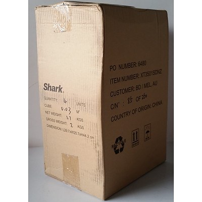 Shark Steam Duster Microfiber Cleaning Pads Set of Two - Lot of Four Packs