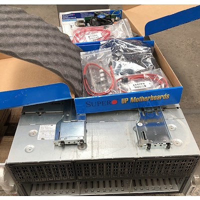 Lot of Assorted IT Equipment & Components - Server, Motherboards & Rack Rails