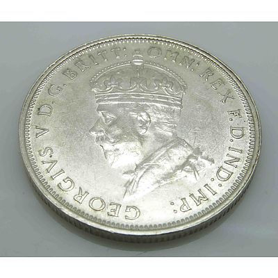 Aust: Geo V Sterling Silver Florin 1927 Canberra