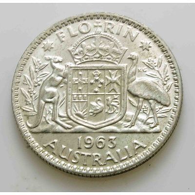Australia: Silver Florin 1963