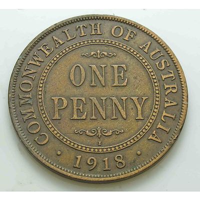 Australia: Geo V Penny 1918