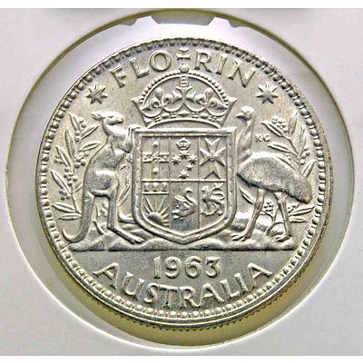 Australia: Silver Florin 1963