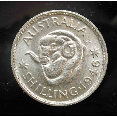 Australia: Silver Shilling 1946 Melbourne