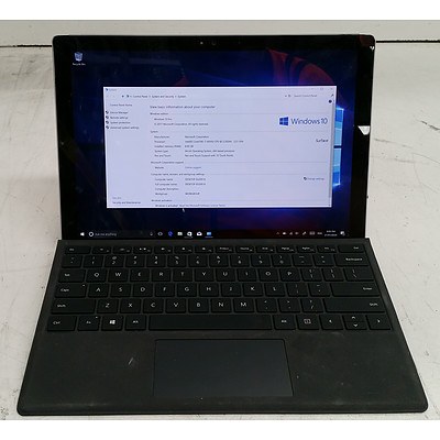 Microsoft Surface (1724) Pro 4 12-Inch 256GB Core i7 (6650U) 2.20GHz 2-in-1 Detachable Laptop
