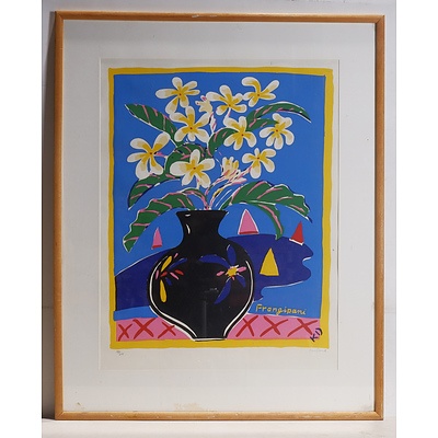 Ken Done (b1940-) Frangipani, Limited Edition Screen Print 148 of 665