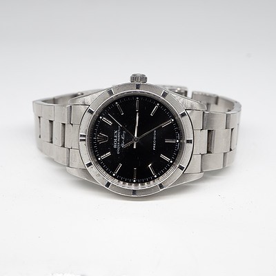 Scarce Rolex Gentleman's Oyster Perpetual Air-King Precision Wrist Watch