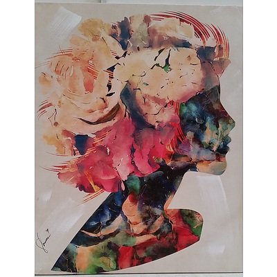 Stretched Canvas Abstract Print