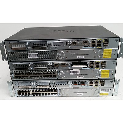 Cisco 2900 Series Integrated Service Router - Lot of Three