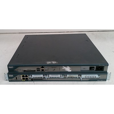 Cisco 2800 Series Integrated Services Router - Lot of Two