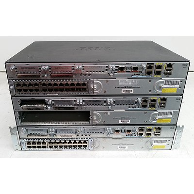 Cisco 2900 Series Integrated Service Router - Lot of Three